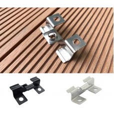 Decking Clips - Intermediate T Clips  - Concealed Hidden Stainless Steel T Clips Fixings (100) for Composite Decking Plastic Decking PVC Decking WPC Decking Board Decking Clips - Intermediate T Clips  - Concealed Hidden Stainless Steel T Clips Fixings (100) for Composite Decking Plastic Decking PVC Decking WPC Decking Board